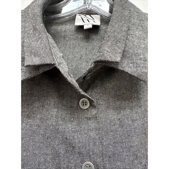 MSquare by Neetu Malik Tunic Size 1 Gray Asymmetrical Hem Lagenlook Women - Picture 4 of 10